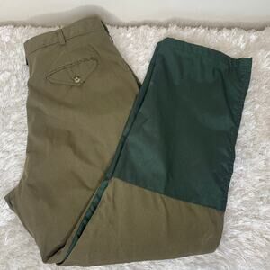Vintage LL Bean Heavy Nylon Double Knee Hunting Pants Sz 38 Briar Brush Guard